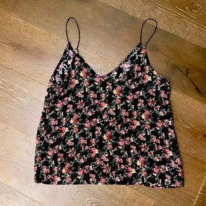 Volcom floral tank